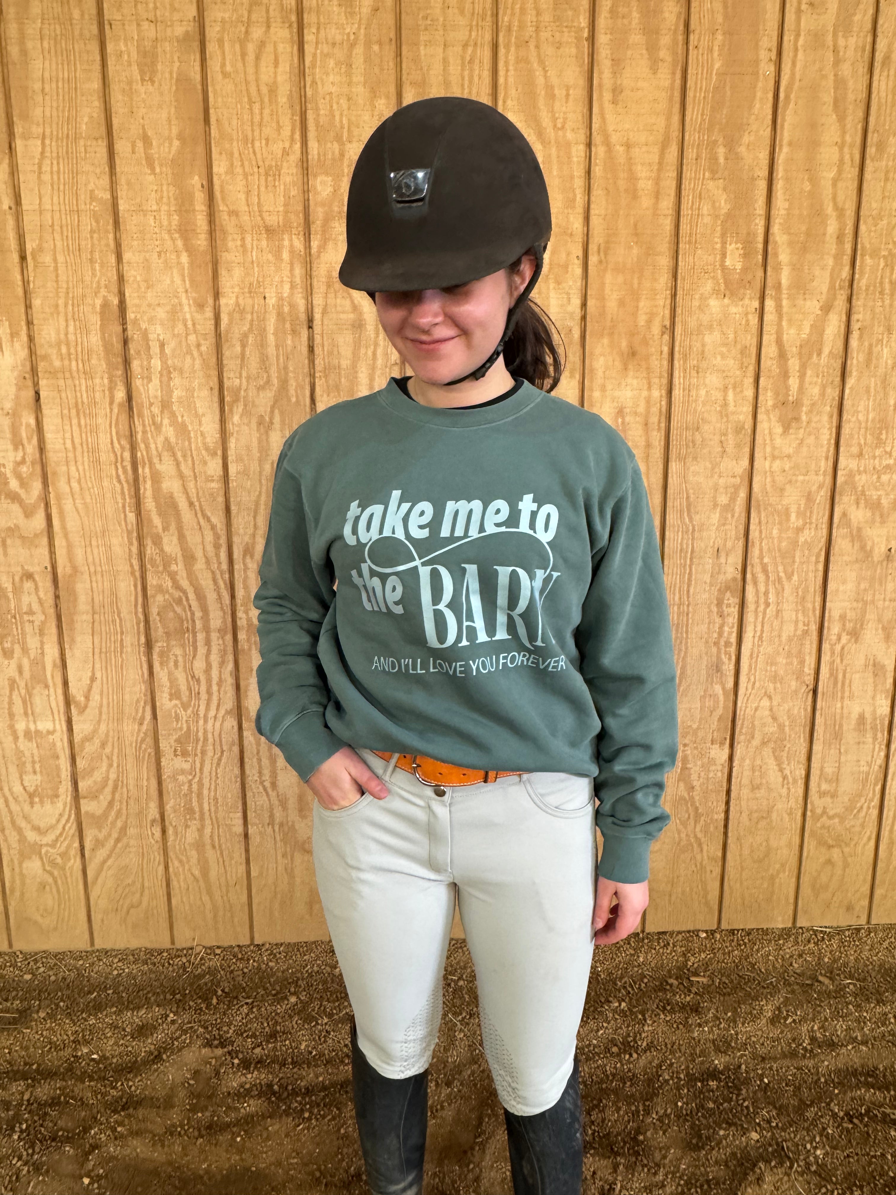 Crewneck - Take Me To The Barn - Alpine Green